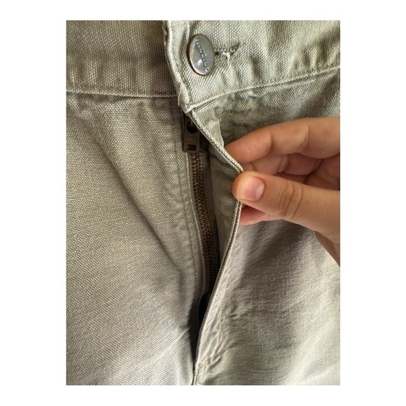 Carhartt Original Fit Carpenter Shorts- Gray/Khaki color. - Picture 3 of 7